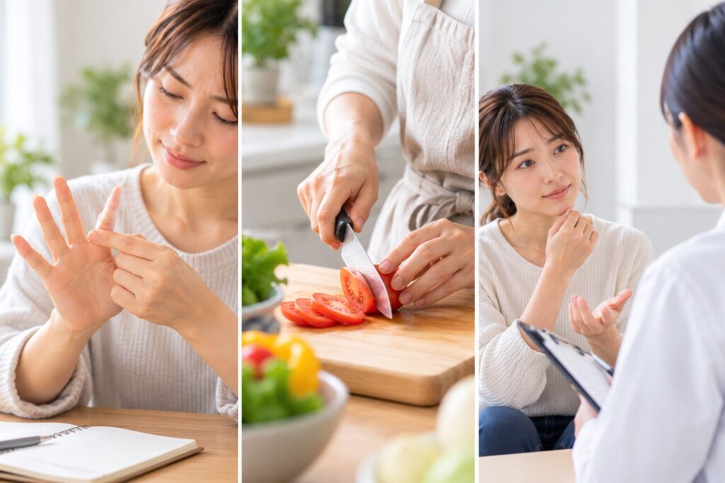 ばね指のセルフケアを続けるときの考え方