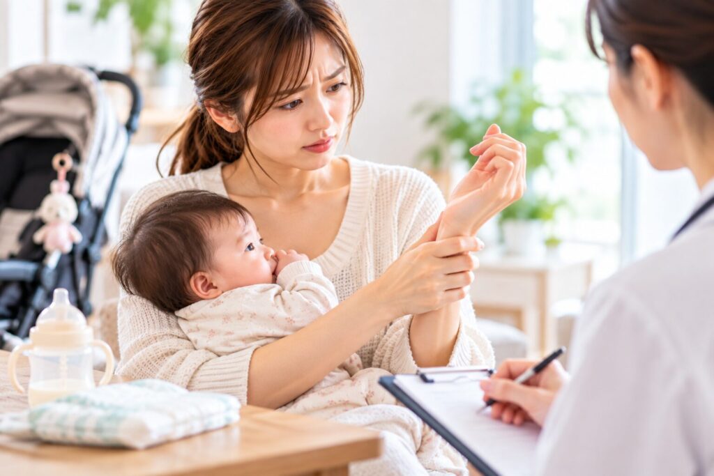 産後の腱鞘炎で病院へ行った方がいいケース